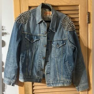 Vintage Levi’s Custom Silver- Tone Studded Jean Jacket